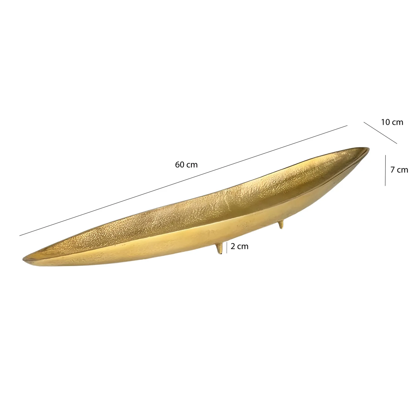 FineBuy Dekoschale Gold Aluminium Schale Design Tischdeko Metall Wohnzimmer