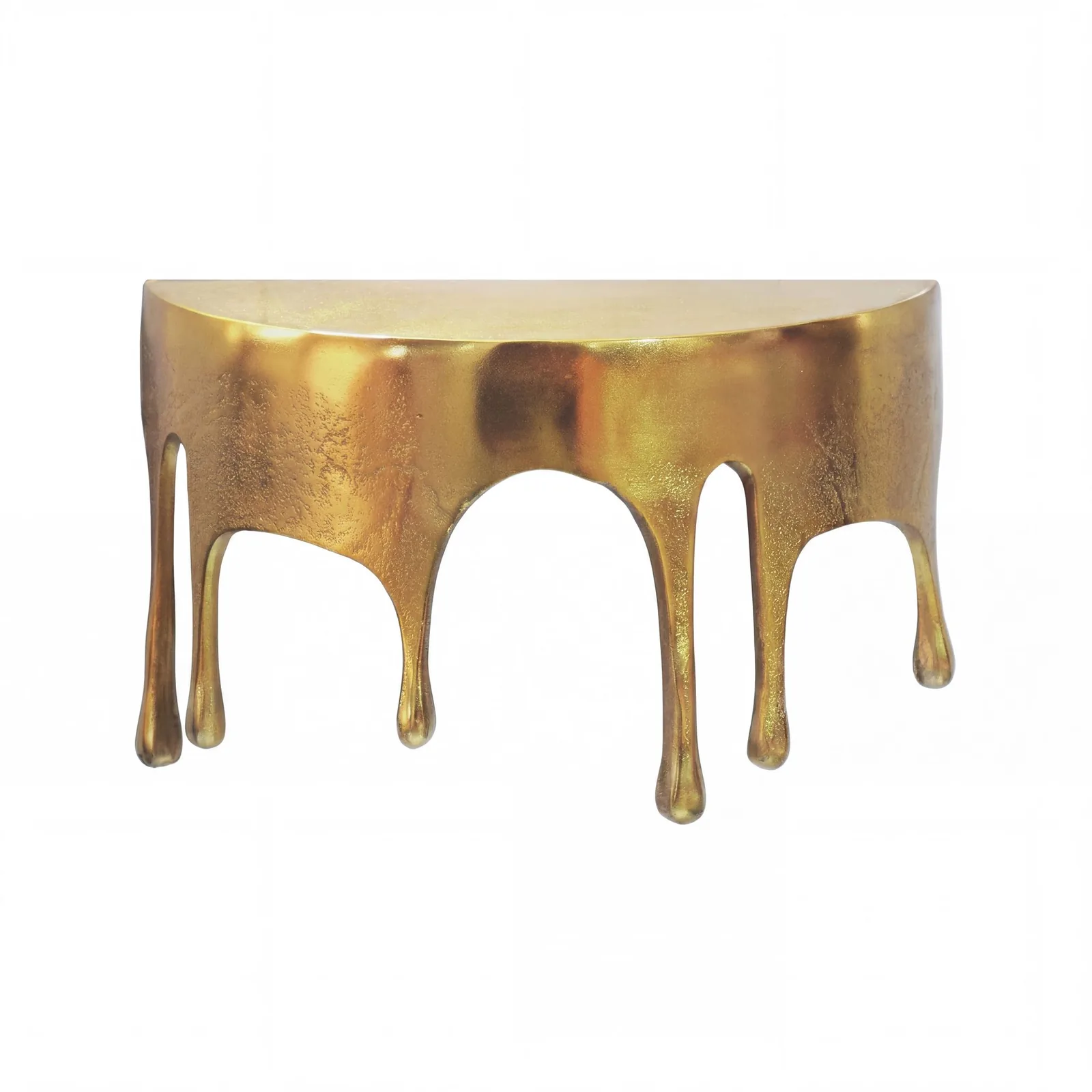 FineBuy Wandregal Aluminium Gold Tropfen Optik