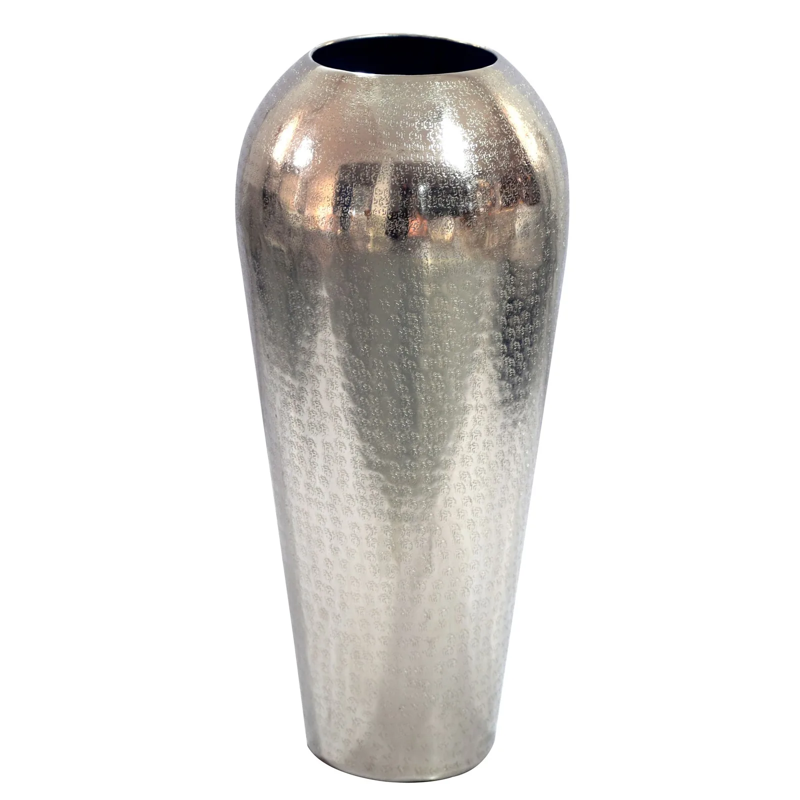 FineBuy Dekovase Aluminium 50cm – für Blumen