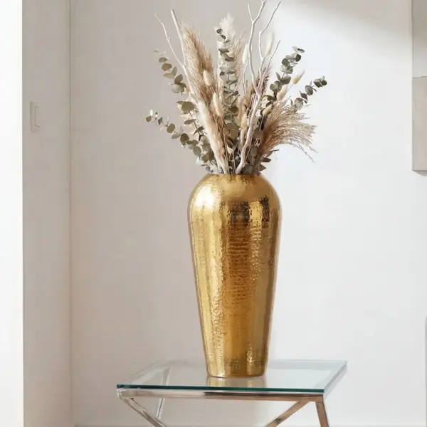 FineBuy Dekovase Aluminium 50cm – für Blumen FineBuy Dekovase Aluminium 50cm – für Blumen