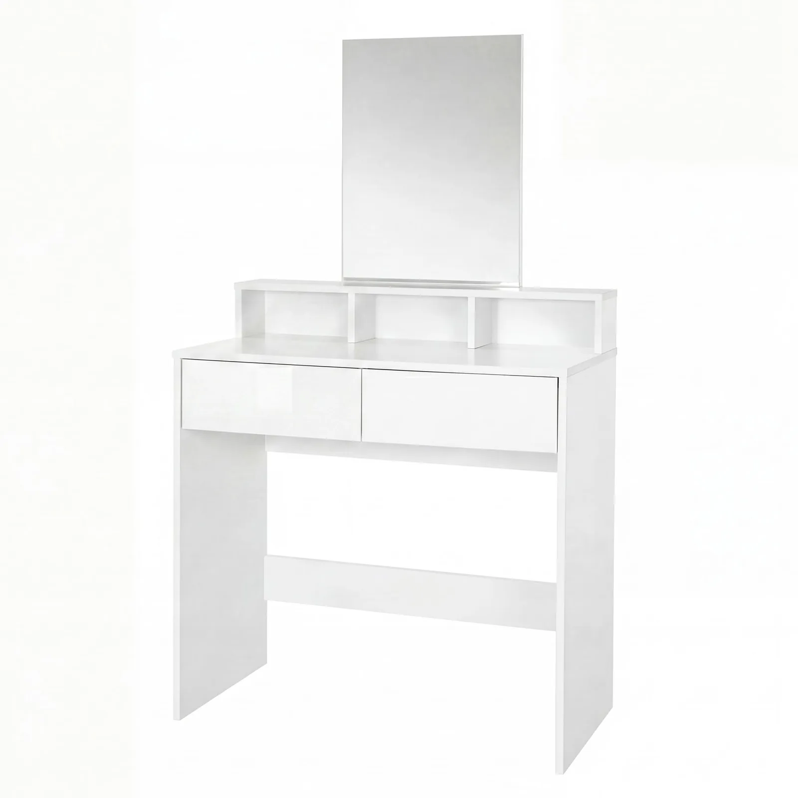 FineBuy Schminktisch 80cm Weiß Kosmetiktisch Modern