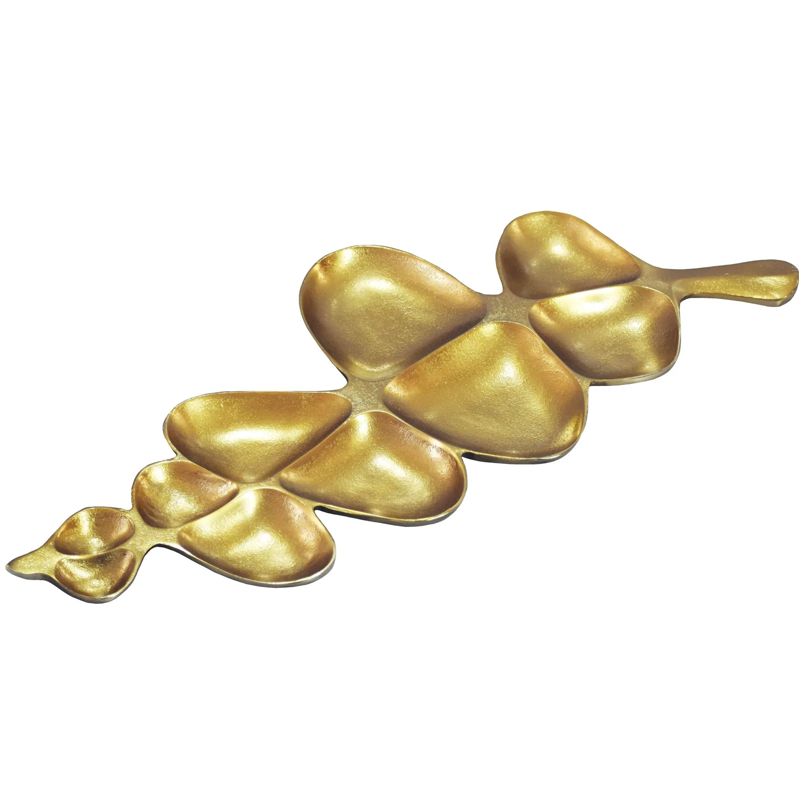 FineBuy Dekoschale Schale Metall aus Aluminium, Silber – 60,5 cm