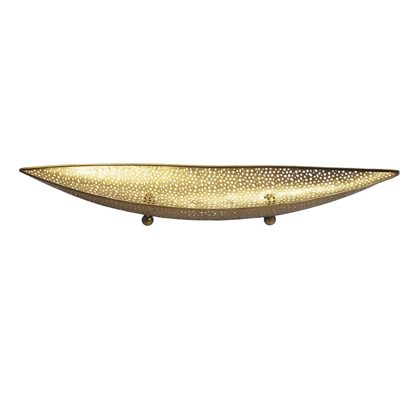 FineBuy Obstschale Oval Schale, Silber – 60 cm