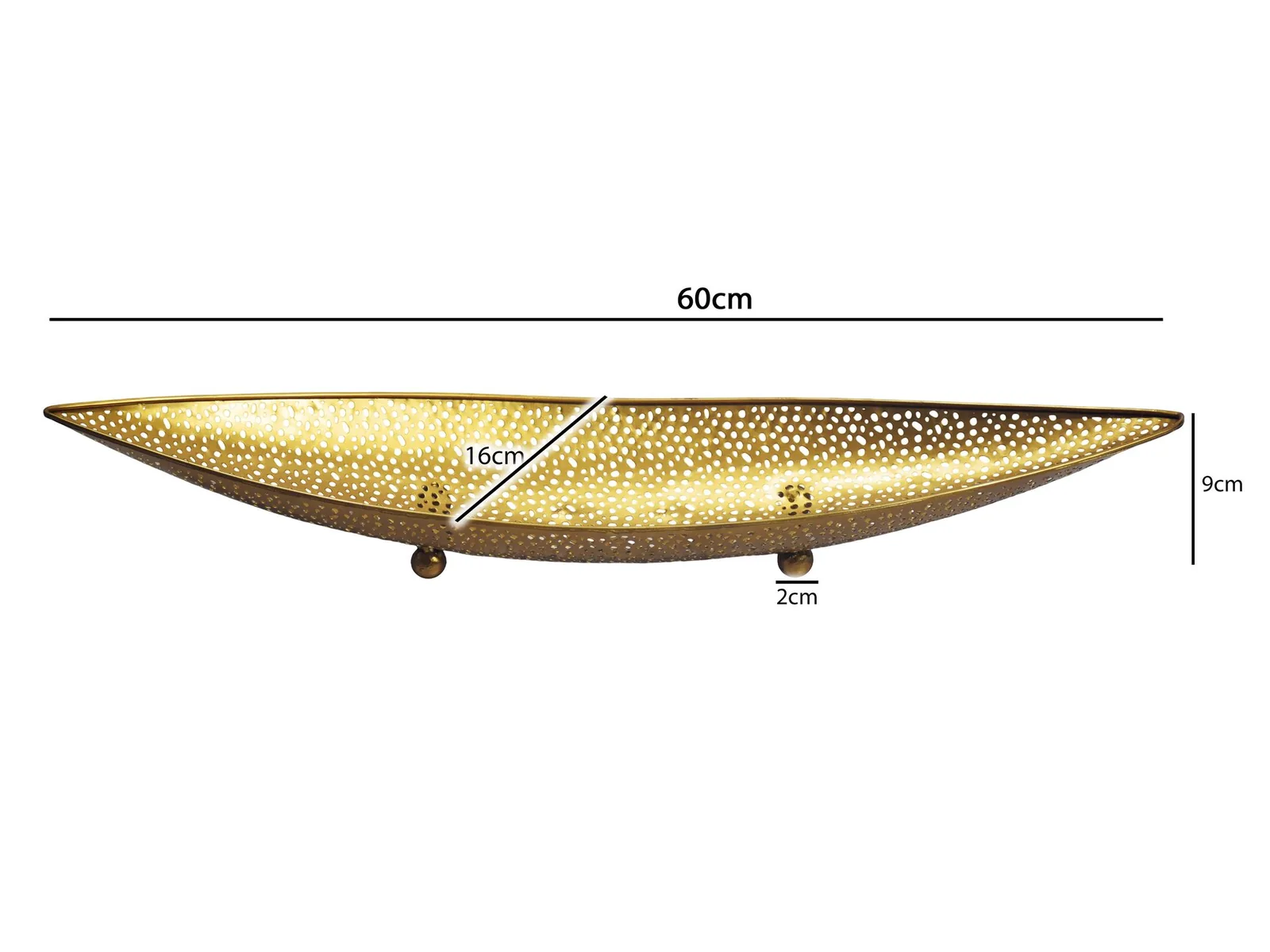 FineBuy Obstschale Oval Schale, Silber – 60 cm