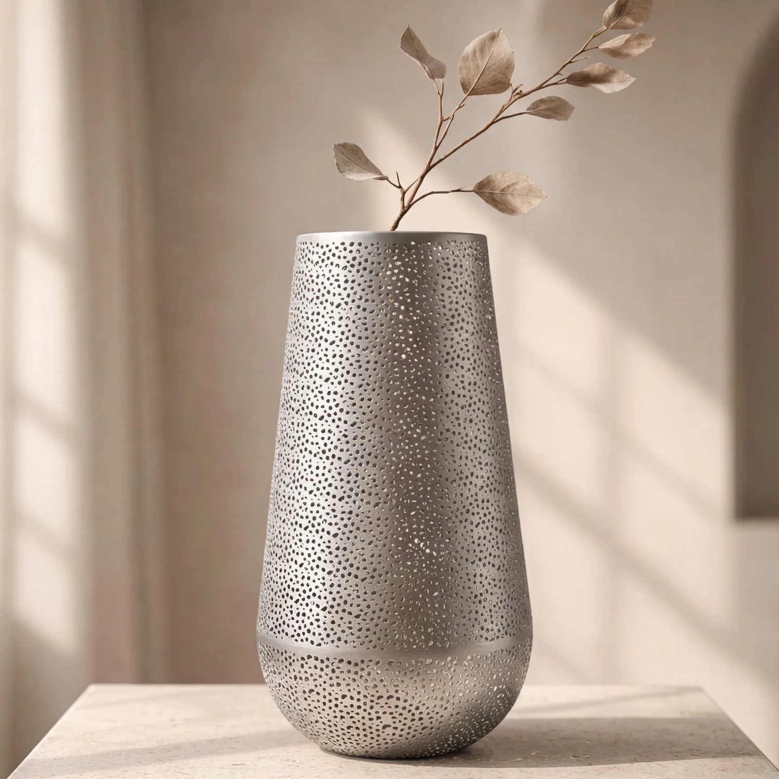 FineBuy Dekovase, 47 cm – für Trockenblumen