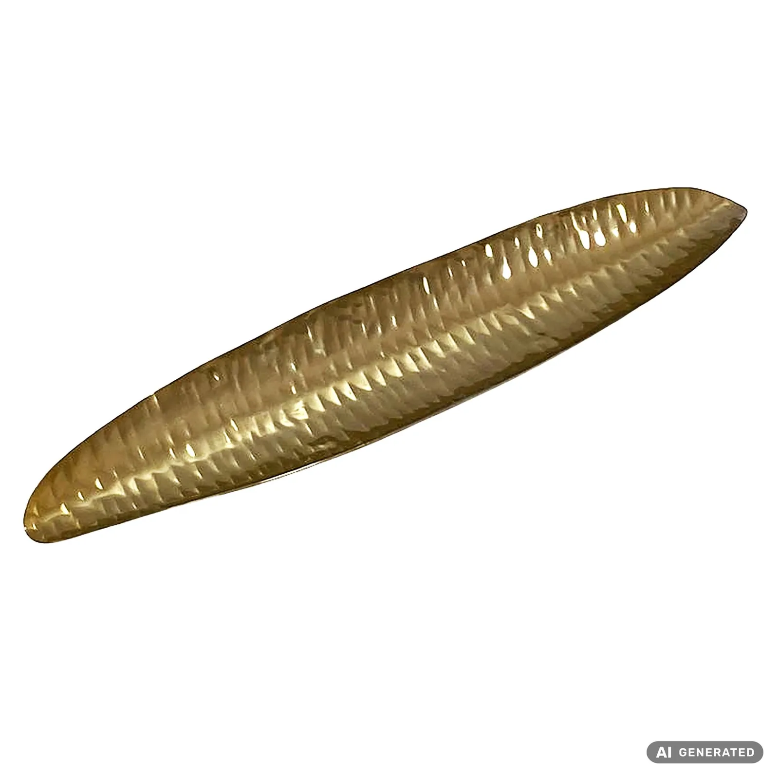 FineBuy Dekoschale Oval Metall Schale, Silber – 65,5 cm