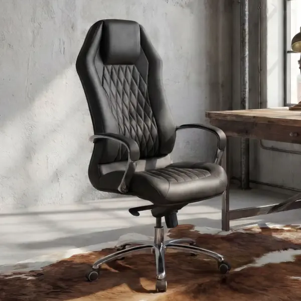 FineBuy Bürostuhl MONTEREY, Schwarz FineBuy Bürostuhl MONTEREY, Schwarz