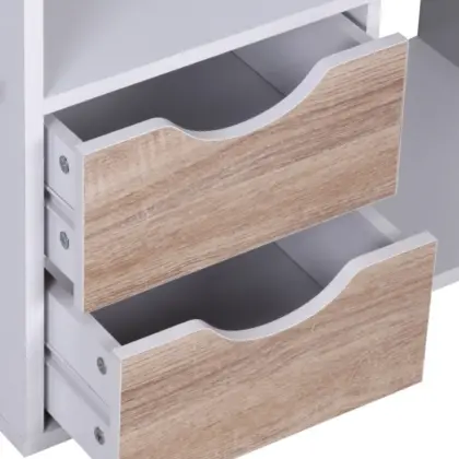 FineBuy Design Bücherregal MASSA Modern aus Holz, Weiß FineBuy Design Bücherregal MASSA Modern aus Holz, Weiß