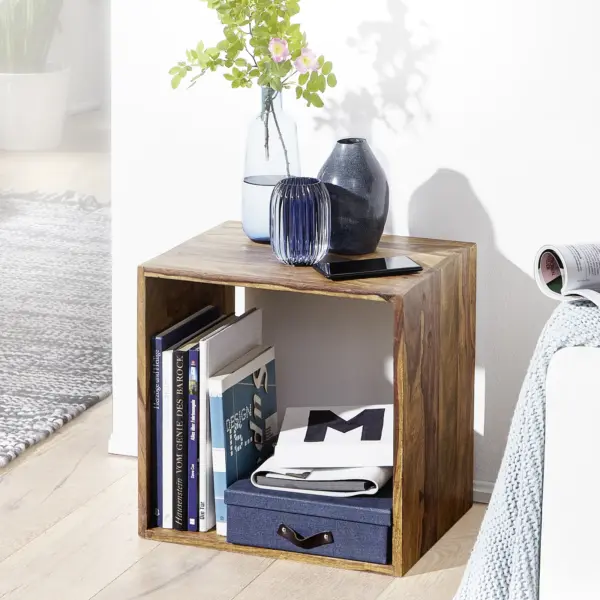 FineBuy Standregal, Braun – 43,5 cm