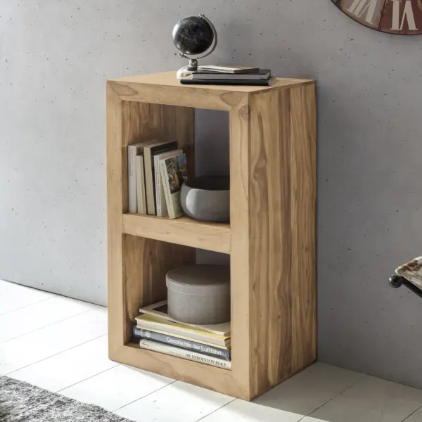 FineBuy Standregal, Beige – 88 cm