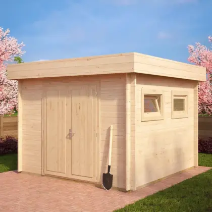 Kleines Holz-Gerätehaus “Lucas F” 3x3m