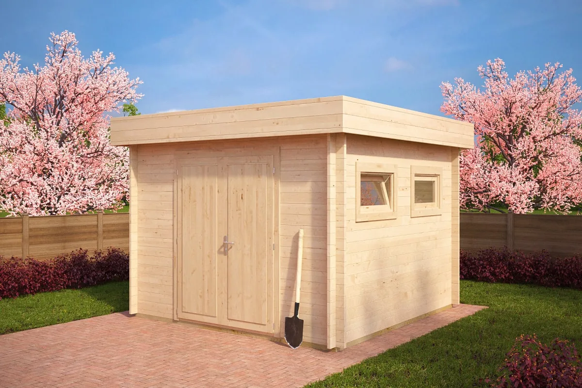 Kleines Holz-Gerätehaus “Lucas F” 3x3m