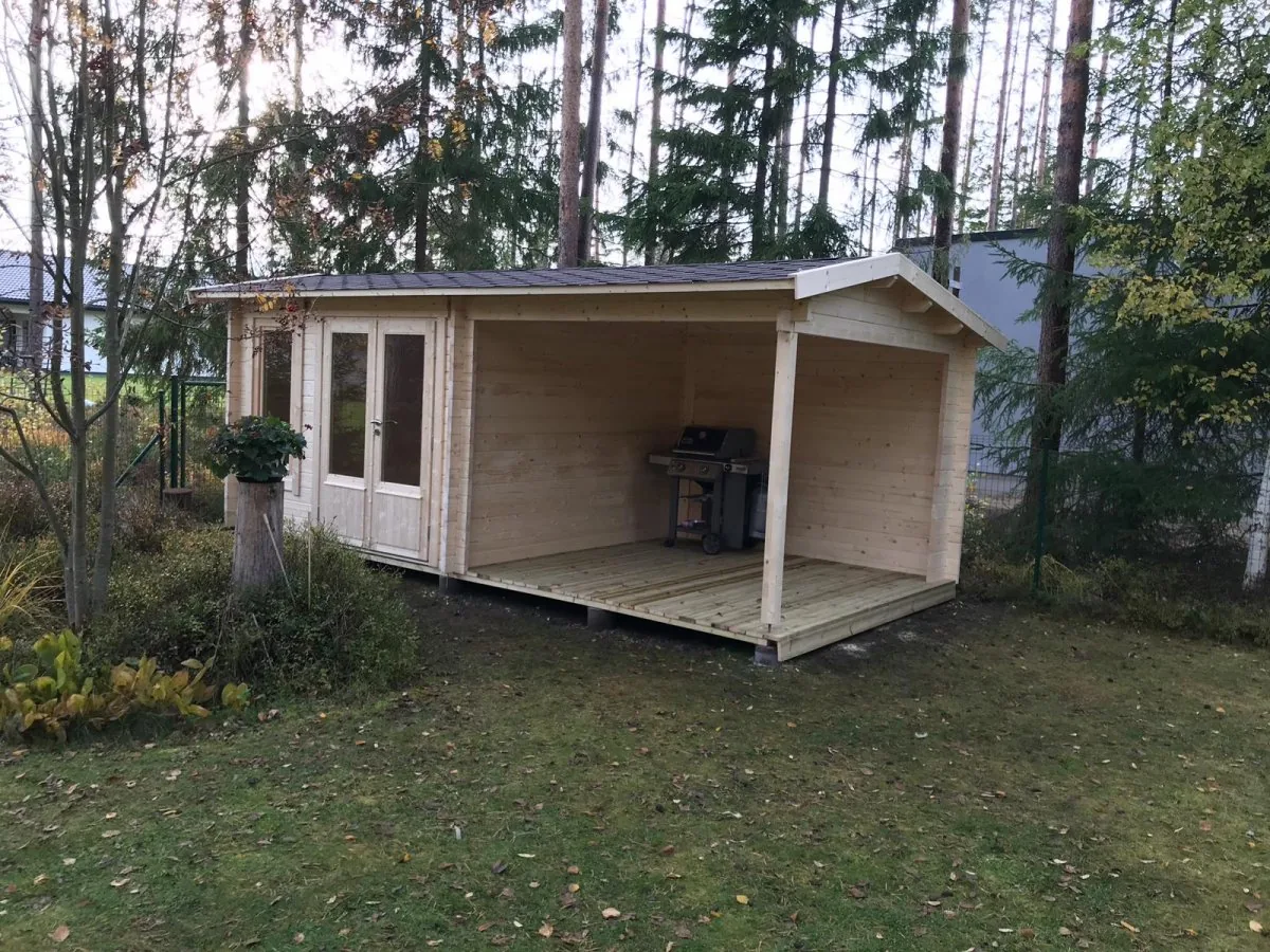 Gartenhaus mit Terrasse “Nora D” 6x3m