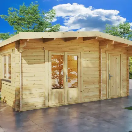 Gartenhaus mit Geräteschuppen “Super Otto” 5x3m