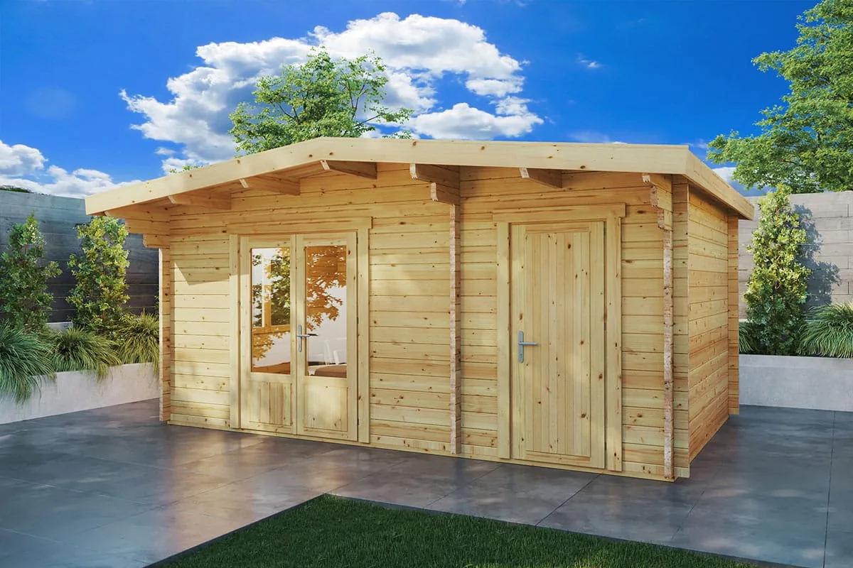 Gartenhaus mit Geräteschuppen “Super Otto” 5x3m