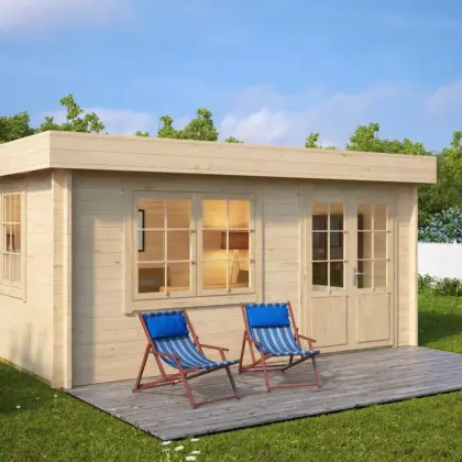 Gartenhaus “Ian A” 5x4m aus Holz