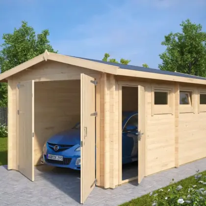 Fertiggarage aus Holz “Typ A” 3x6m