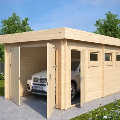 Holzgaragen-Bausatz “Typ C” 3x6m