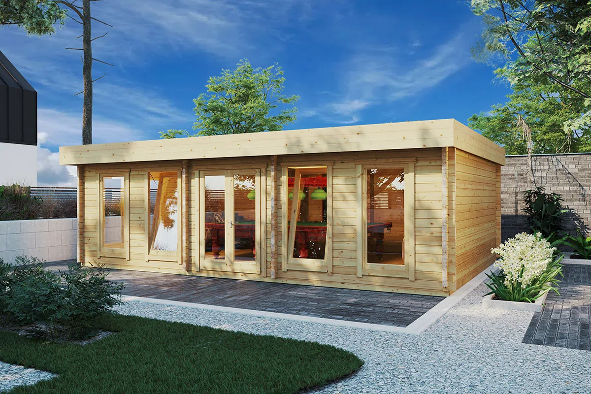 Großes Gartenhaus “Hansa B” 8x5m