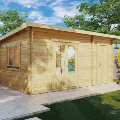 Gartenhaus mit Schuppen “Super Tom” 5x3m Gartenhaus mit Schuppen “Super Tom” 5x3m