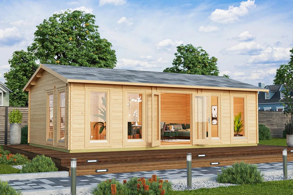 Großes Gartenhaus “Hansa D” 8x5m