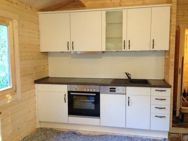 Blockhaus mit zwei Schlafzimmern “Holiday F” 8x13m