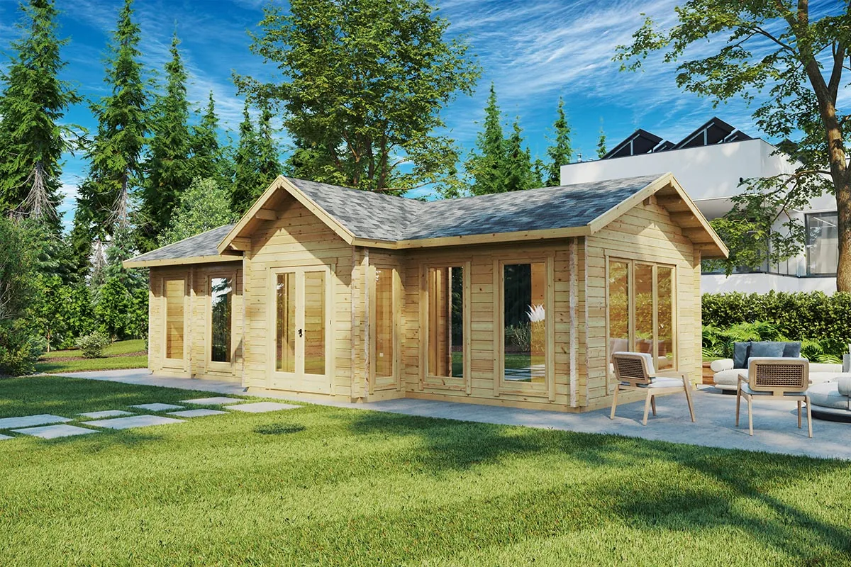Großes Gartenbüro “Hansa 2” 10x4m