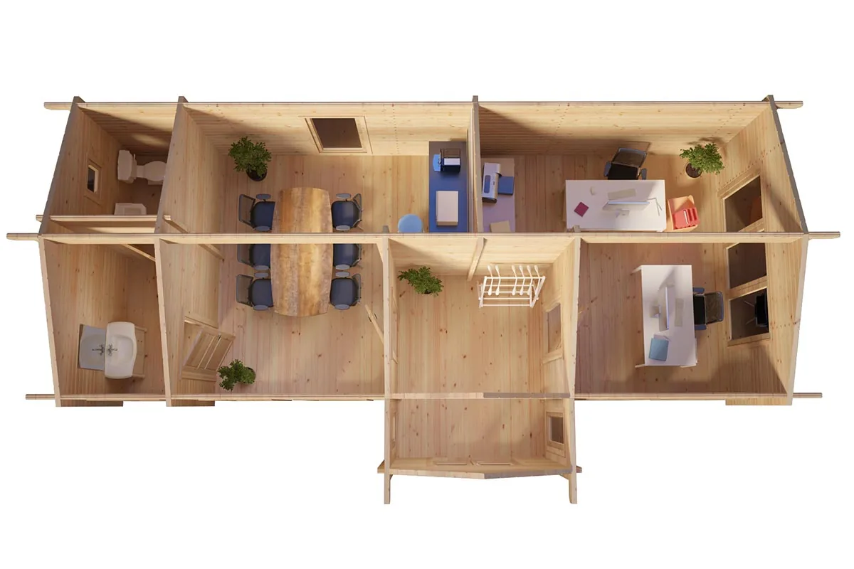 Großes Gartenbüro “Hansa 2” 10x4m