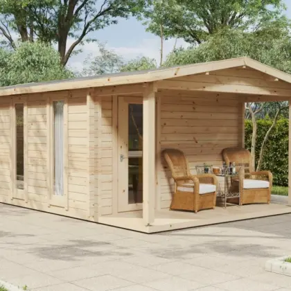 Gartenhaus mit Toilette “Martin 1” 4x7m