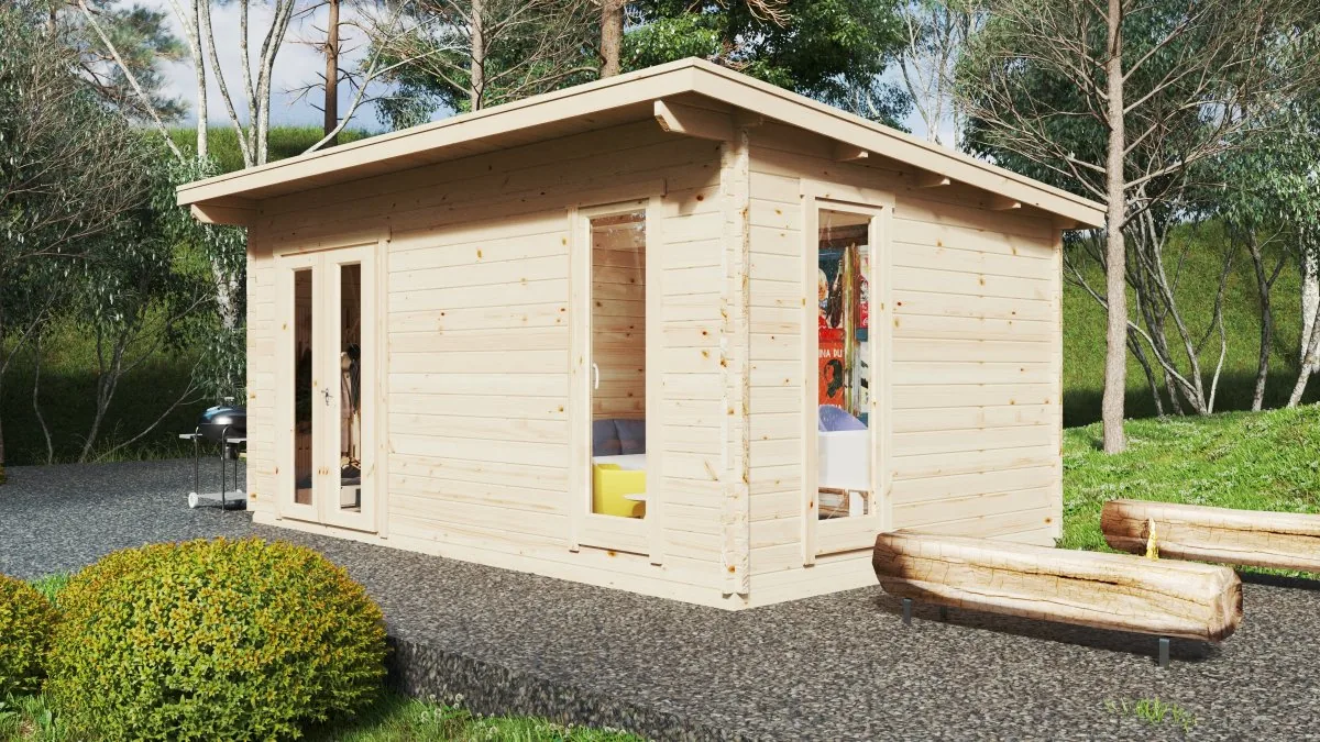 Kleines Ferienhaus-Holzhaus “Mia 2” 5x3m