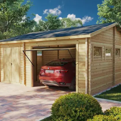 Garage mit Abstellraum “Hansa Q” 6x6m