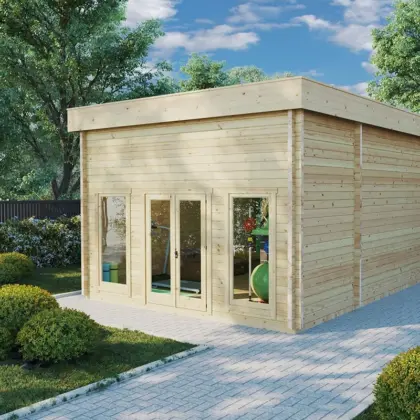 Gartenhaus “Golfsimulator 2” 5x6m aus Holz