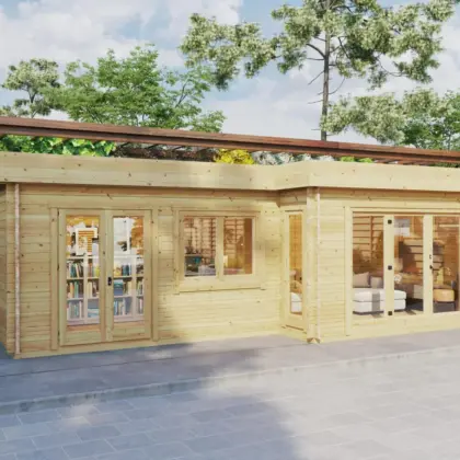 Gartenhaus mit 2 Räumen “Amelia” 9x4m