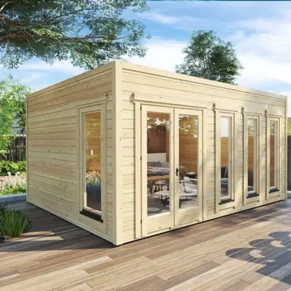 Modernes Gartenhaus “Grace” 5x4m aus Holz