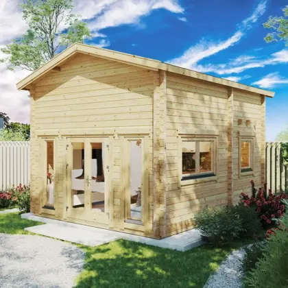 Gartenhaus mit Schlafboden “Bruno 2” 4x5m
