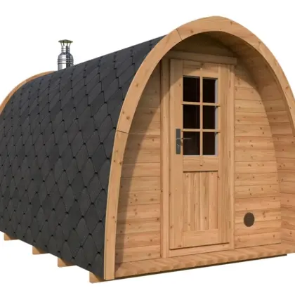 Kleine Sauna Pod 2x4m aus Holz