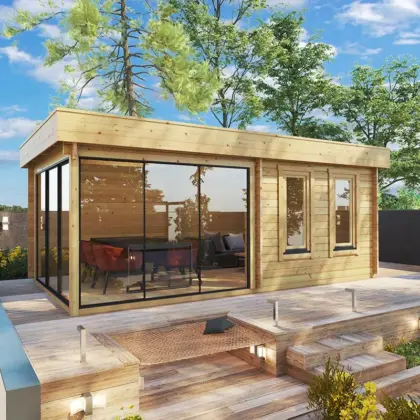 Modernes Gartenhaus “Aurora” 6x3m
