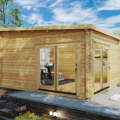 Gartenhaus-Fitnessraum “Roland 2” 5x4m