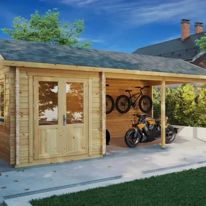 Carport mit Schuppen “Arthur” 7x3m