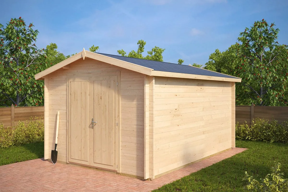 Großes Gartengerätehaus “Eva A” 3x4m