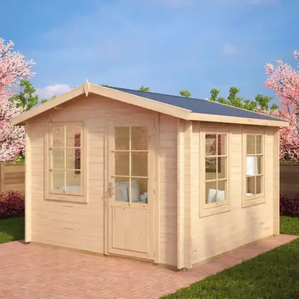 Kleines Gartenhaus “Nora C” 3x3m aus Holz