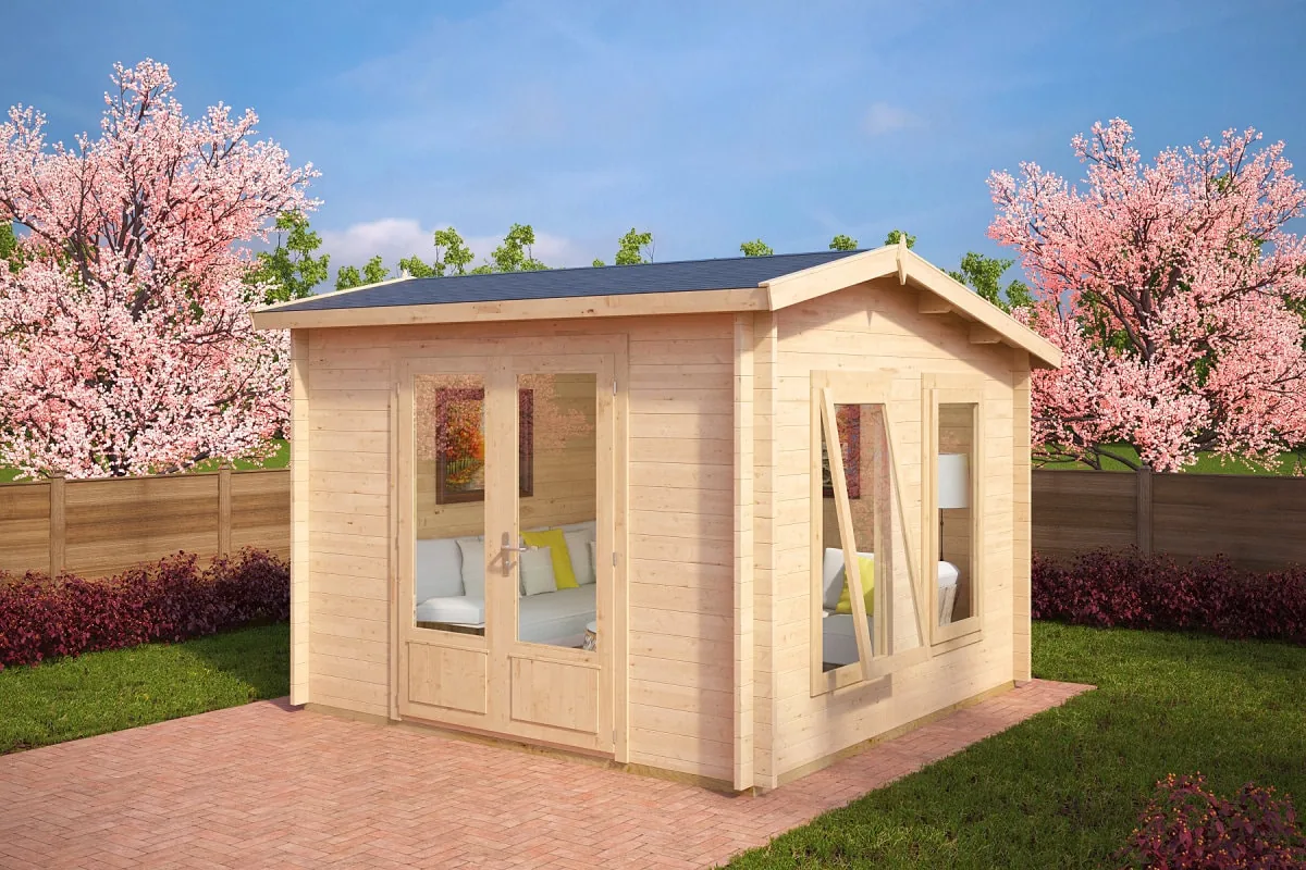 Kleines Gartenhaus “Nora X” 3x3m aus Holz