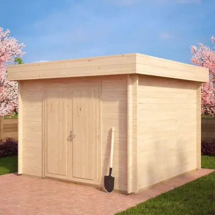 Gerätehaus “Lucas A” 3x3m aus Holz