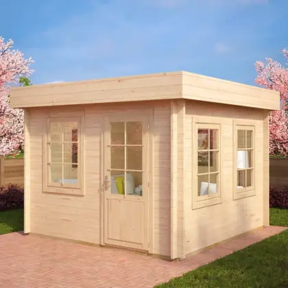 Kleines Gartenhaus “Lucas C” 3x3m aus Holz