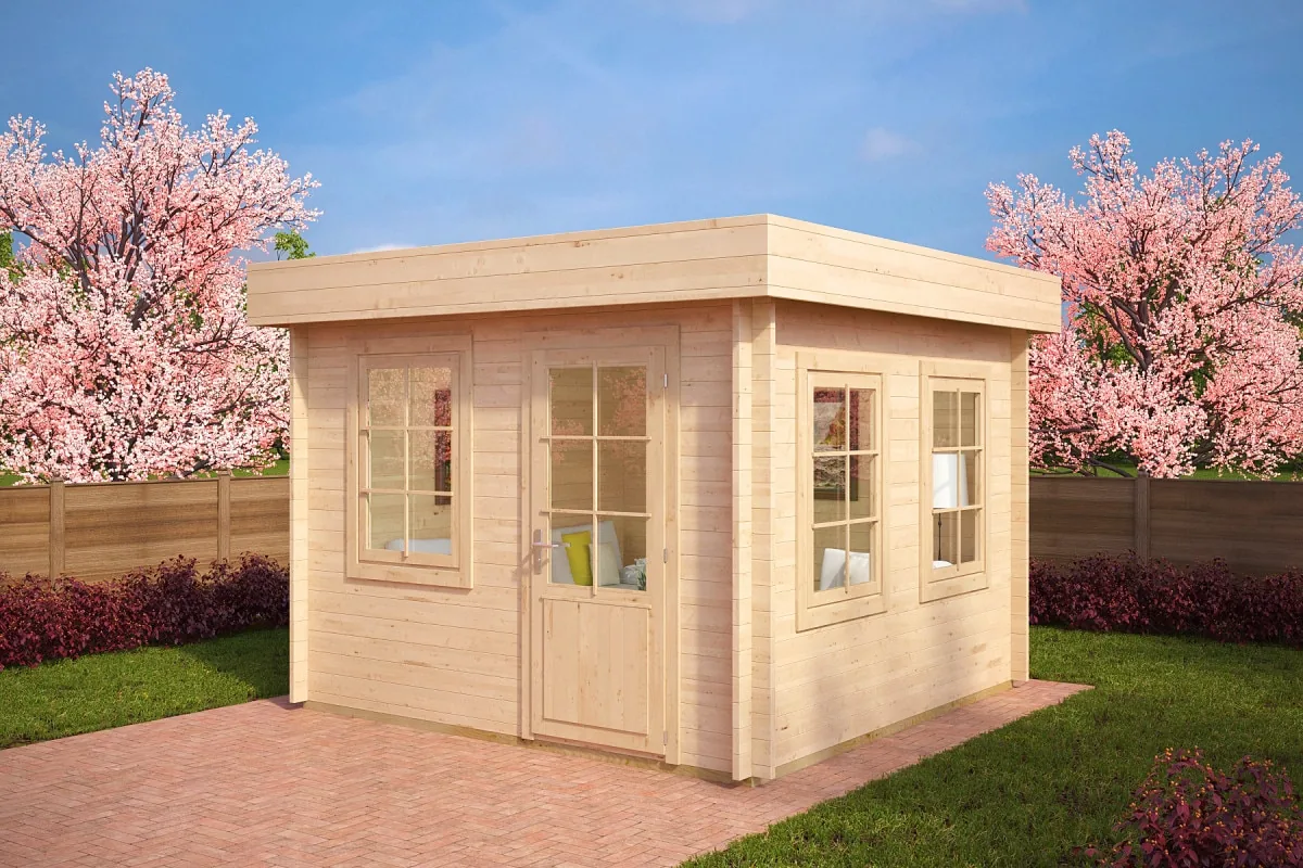 Kleines Gartenhaus “Lucas C” 3x3m aus Holz