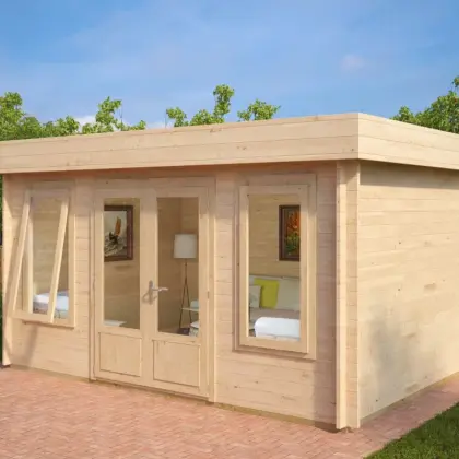 Kleines Gartenhaus “Jacob D” 4x3m aus Holz