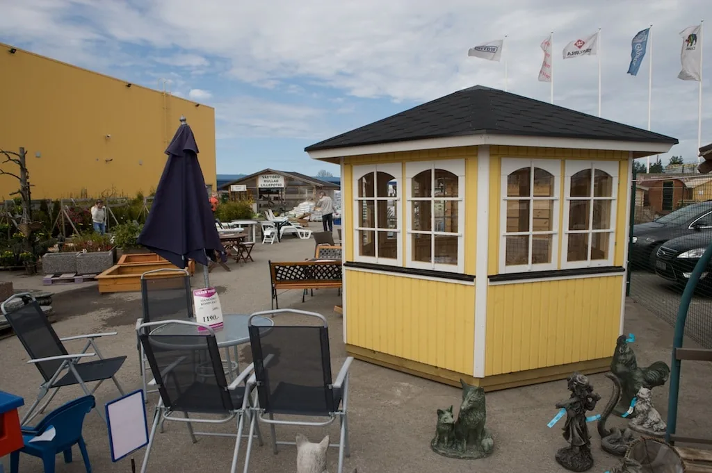 6-Eck-Gartenpavillon “Festival” 3x3m aus Holz