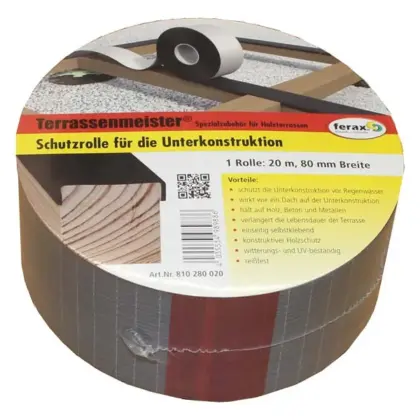 Schutzrolle für Holzunterkonstruktion, Schwarz
