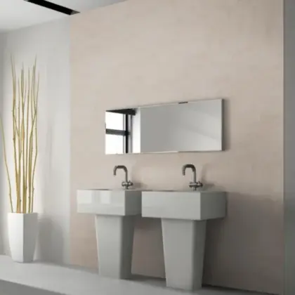 Wandpaneele Kunststoff, Sandstein, wasserfeste Wandverkleidung für Küche und Bad, Wandfliese selbstklebend, 600 mm x 300 mm x 4 mm, (1,62 m² / Paket)