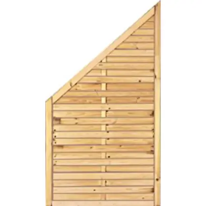 Sichtschutzzaun Föhr aus Holz, Grün